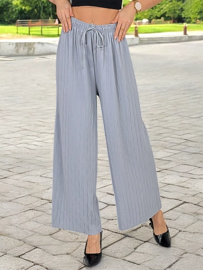 Royalfashion Women's wide pleated pants