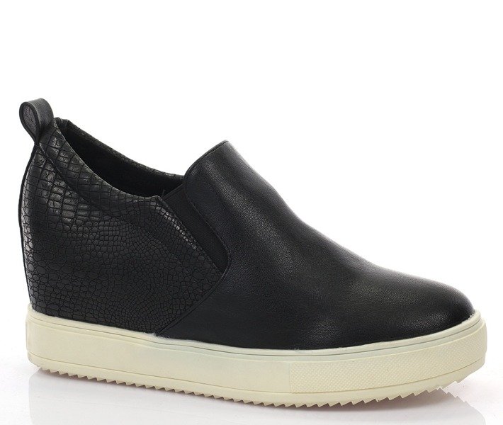 Black slip on wedges Refferas - Footwear