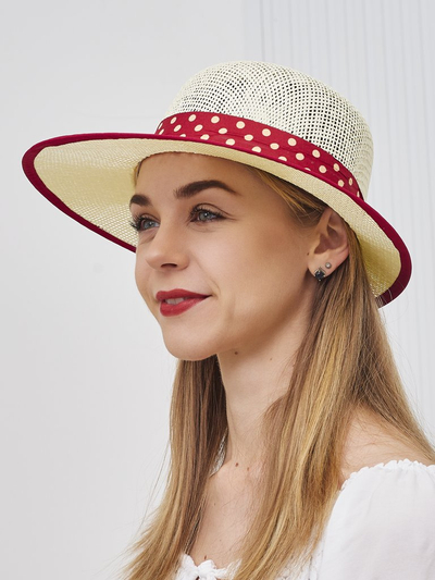 Royalfashion Sieviešu salmu cepure Dotelle