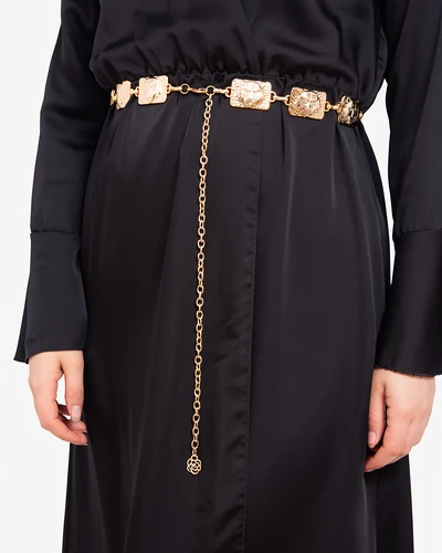 Royalfashion Sieviešu dekoratīvais metāla jostas