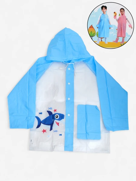 Royalfashion Bērnu lietusmētelis Shark Splash