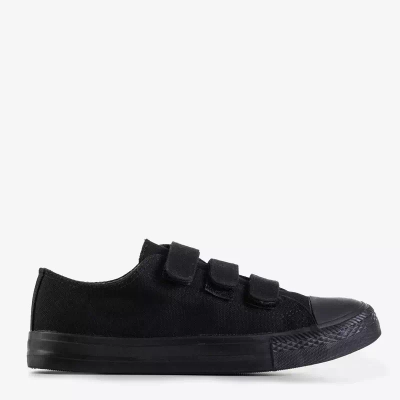 OUTLET Black women's sneakers with Velcro Lani - Footwear