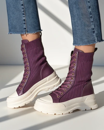 Royalfashion Sieviešu augstās darba botas Fosilla