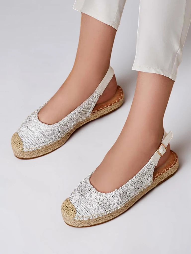 Royalfashion Women's espadrilles with decorative embroidery