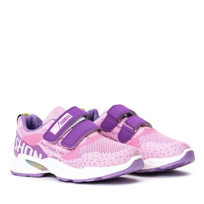 Oniferi girls &#39;pink Velcro shoes - Footwear 1