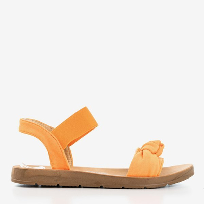 Neon Orange Redish Sandals - Footwear 1