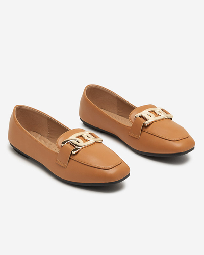 Women's camel loafers Melukia - Shoes