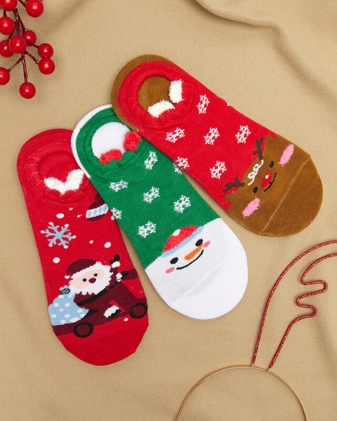 Christmas Printed Foot Socks 3/pack - Underwear