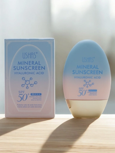 Ushah saules aizsargkrēms ar hialuronskābi 50 SPF 60g