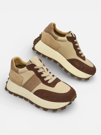 Naterre women's sports sneakers made of natural leather