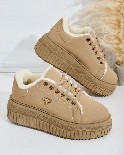 Royalfashion Утепленные женские кроссовки с мехом Noxu