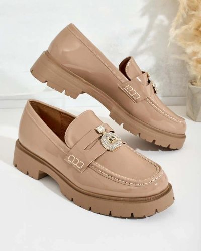 Royalfashion Women's lacquered moccasins Bemies