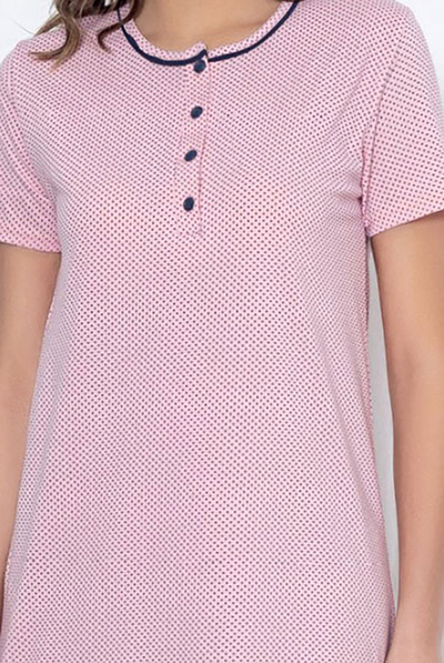Royalfashion Sieviešu naktskrekls ar polka punktiņiem