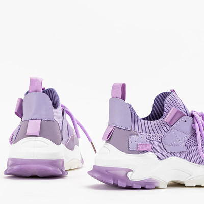 Purple women's sports shoes sneakers Olitax - Footwear
