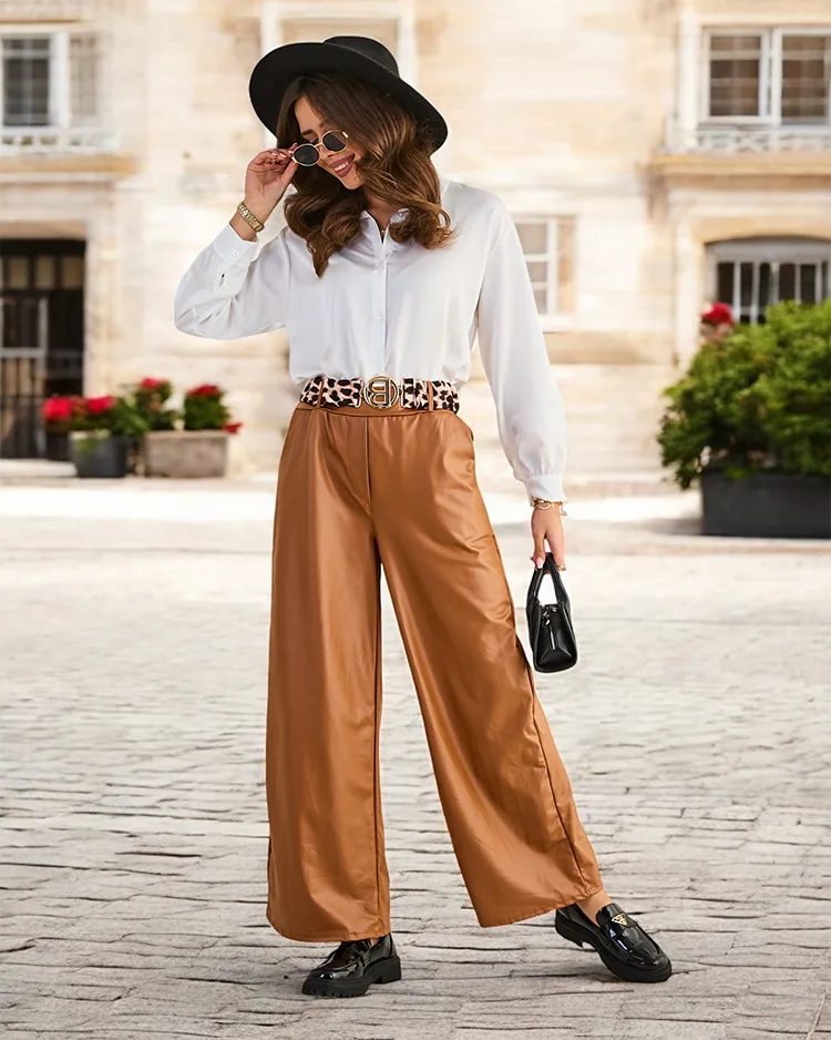 Royalfashion Plašas sieviešu ēkocitāta bikses