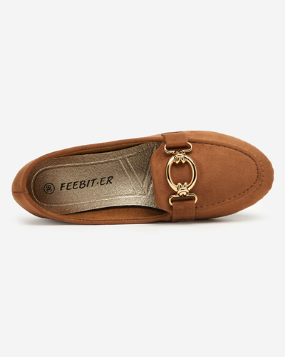 Camel eco-suede loafers Brussi - Footwear