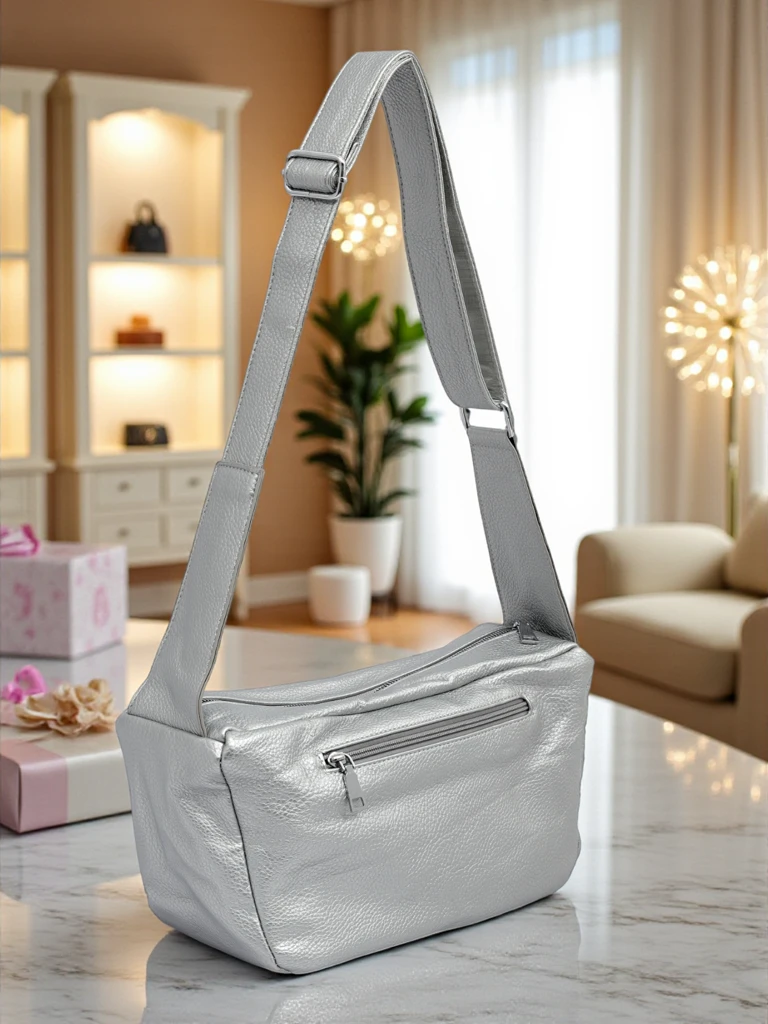 Royalfashion Malgranda sinjora sako el eko-ledo Lyra Vell