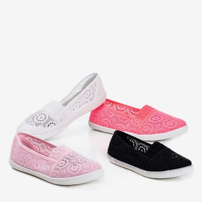 Light pink girls lace slip - on Arcuma - Shoes 1