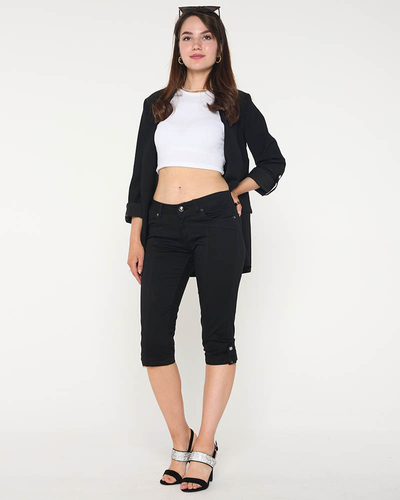 Black women's 3/4 trousers - Clothing