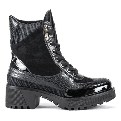 Black Viper animal print post bags - Footwear