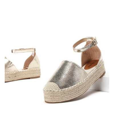 Golden espadrilles on the Qitina platform - Footwear 1