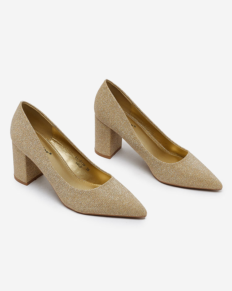 Royalfashion Sieviešu Eotira Glitter Stiletto Post Top sūkņi