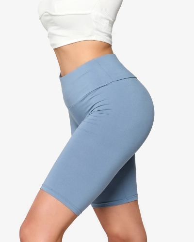 Синие женские велолеггинсы - Одежда