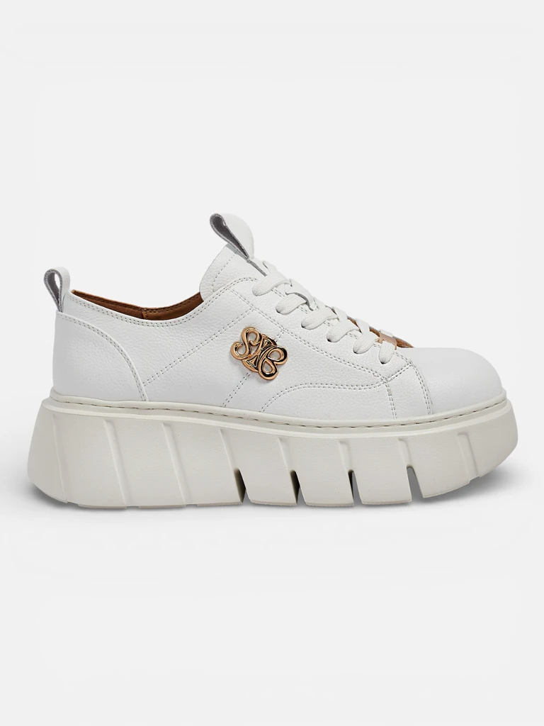 Sacerr Women's Natural Leather Sport Sneakers