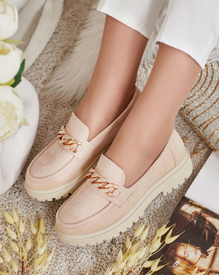 Royalfashion Женские мокасины из эко-замши с орнаментом Lehels