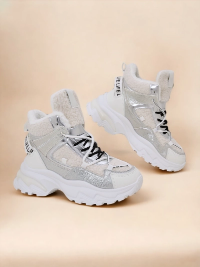 Royalfashion Women's Sneakers with Warm Lining Pieco