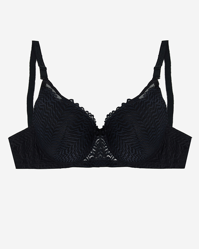 Black women's bra with lace - Underwear
