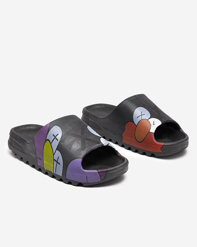 Black women's slippers by Elmino - Footwear