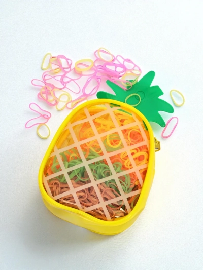 Royalfashion Miltifargede silikongummistrikker Ananas