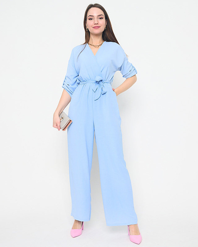 Women's blue long jumpsuit - Clothing