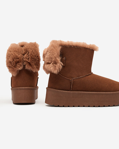 Royalfashion Women's boots a'la snow boots in brown Goroggo