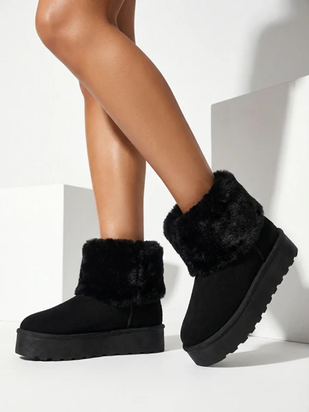 Women's snow-style boots with fur Irelle
