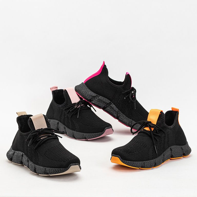 Black and pink women's sports shoes Bommgi - Footwear
