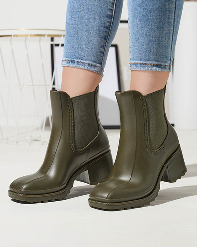 Tumši zaļi sieviešu zābaki Caldala- Footwear