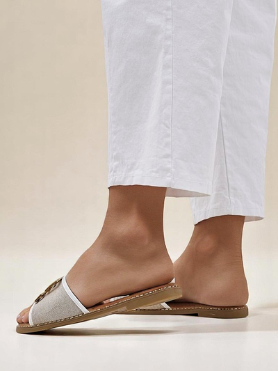 Royalfashion Женские шлепанцы на плоской подошве Rorole