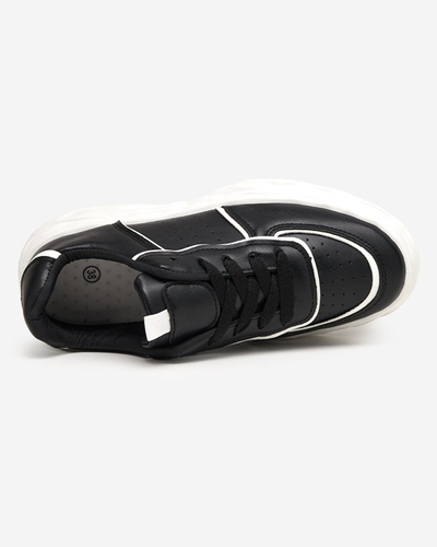 OUTLET Black women's sports shoes with inserts Dekavi - Footwear