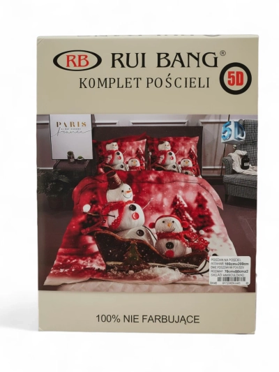 Royalfashion Pościel świąteczna 160x200 komplet 3-CZĘŚCI