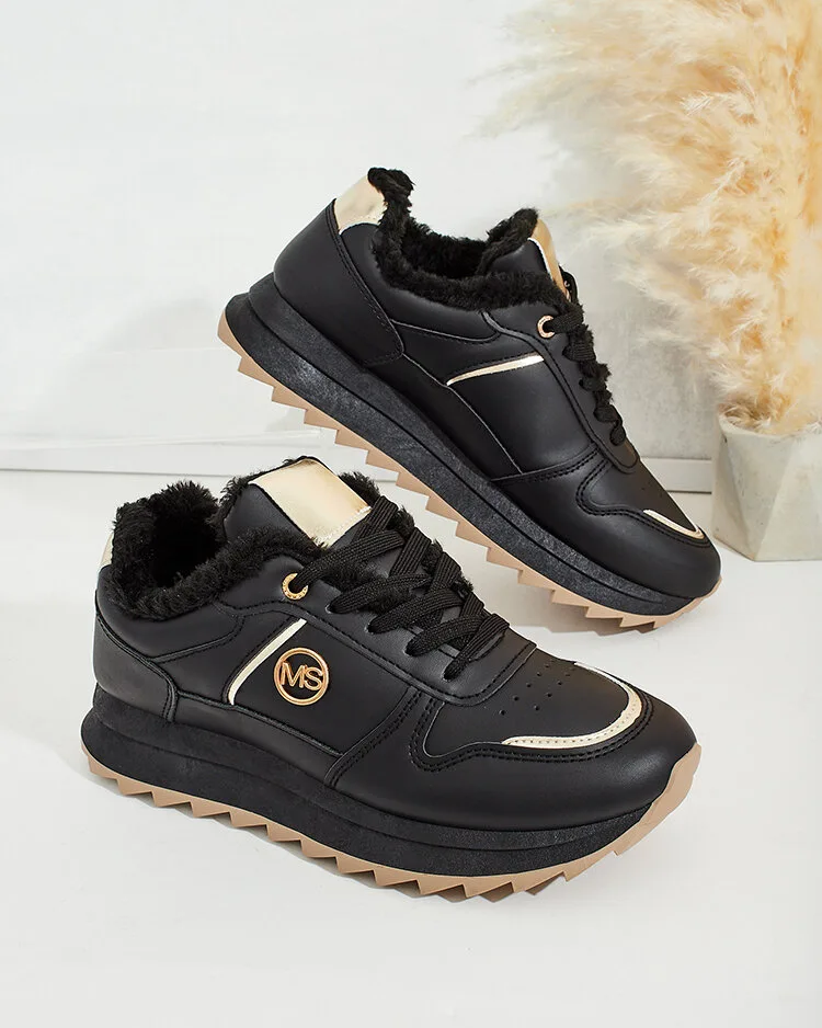 Royalfashion Siltas sieviešu kedas ar kažokādu Boris