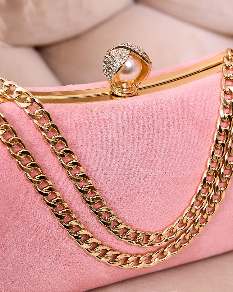 Royalfashion Pink women's clutch bag