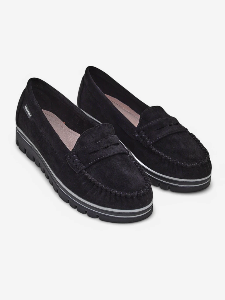 Sabella Черные Мокасины из Экокожи