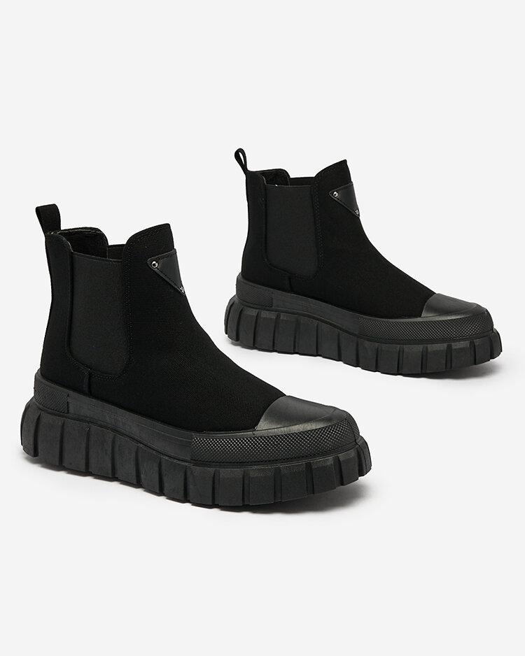 Royalfashion Черные женские высокие кеды Nexeri