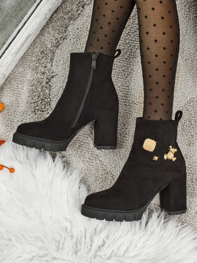Women's Eco Suede Heeled Ankle Boots Bearr