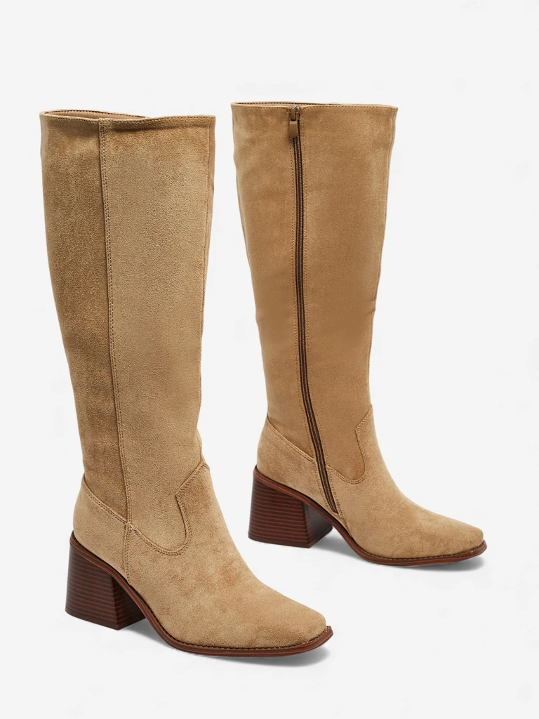 Women's Ernala Eco-Suede Block Heel Boots