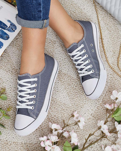 Royalfashion Women's Classic Lace-up Sneakers Ogisea