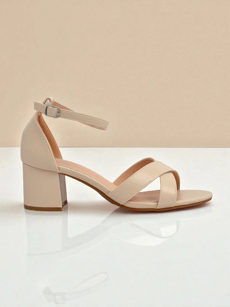 Royalfashion Sieviešu sandales ar zemu blokpapēdi Eleganza Strap