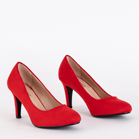 Klasiski sarkani stiletto tipa sūkļi Hikka- Footwear